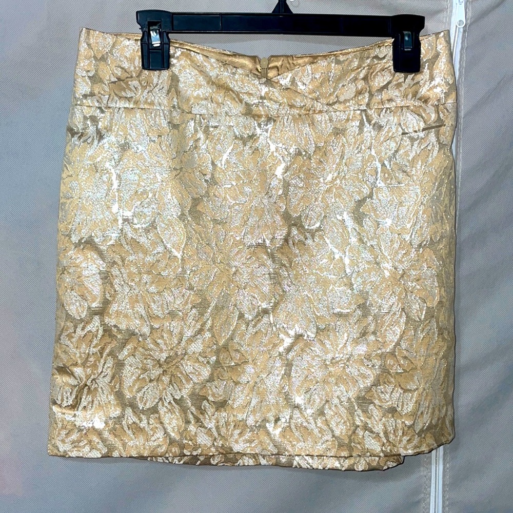 Gold Ivory Mini Skirt